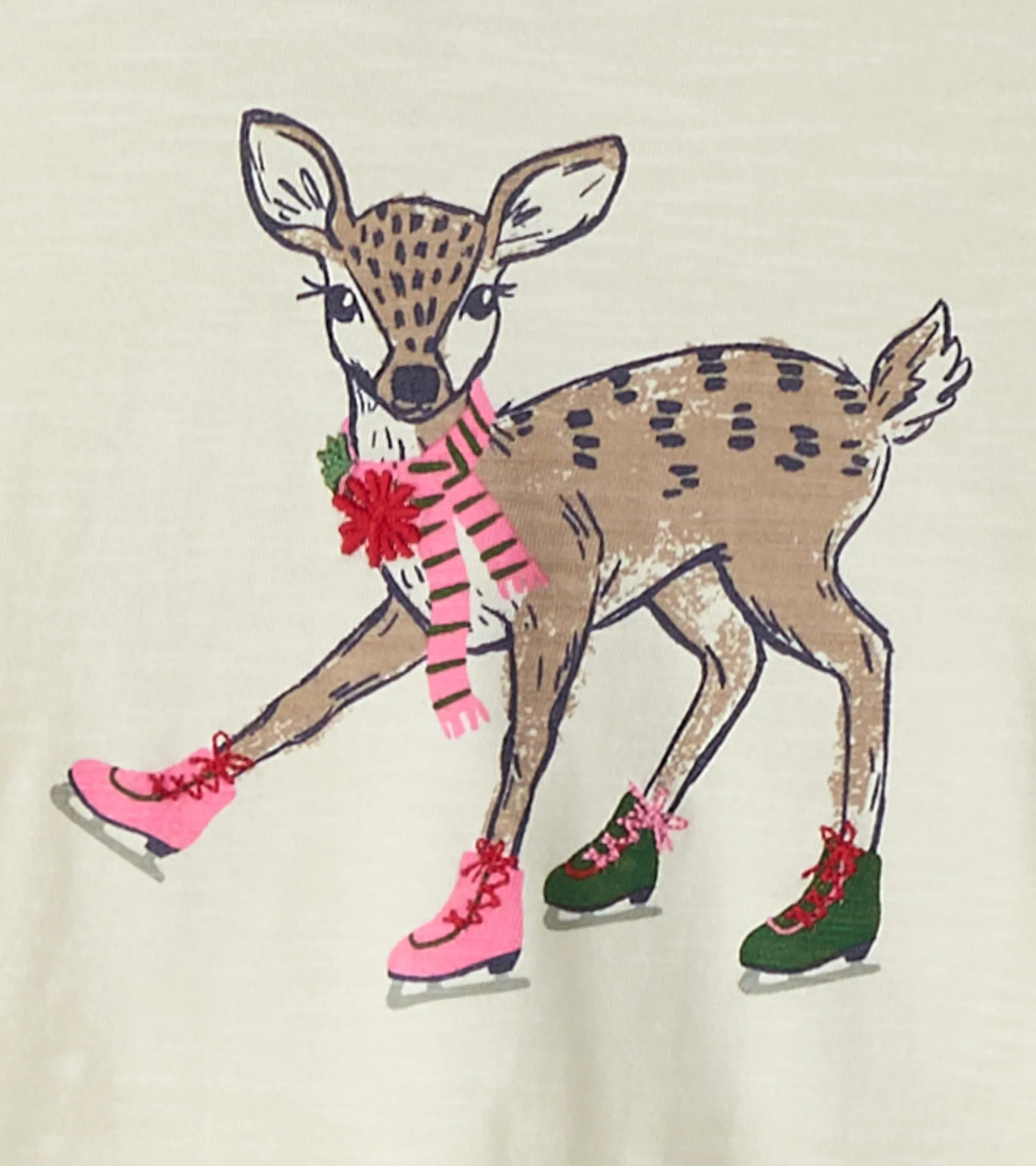 Baby & Toddler Skating Deer Long Sleeve T-Shirt -Hatley