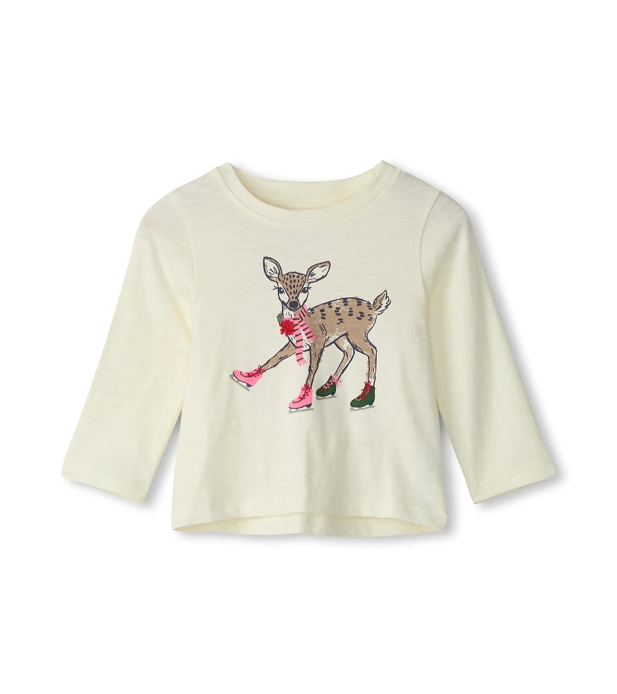 Baby & Toddler Skating Deer Long Sleeve T-Shirt -Hatley