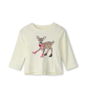 Baby & Toddler Skating Deer Long Sleeve T-Shirt -Hatley