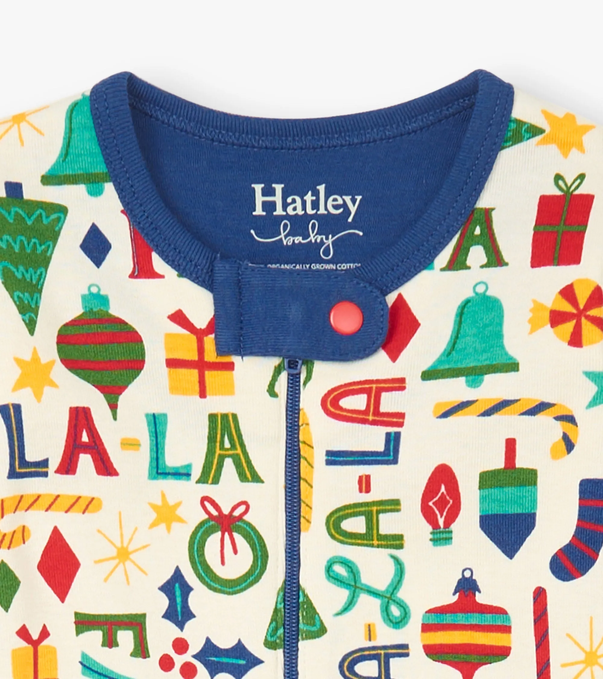 Baby Blue Falala Cotton Footed Sleeper -Hatley