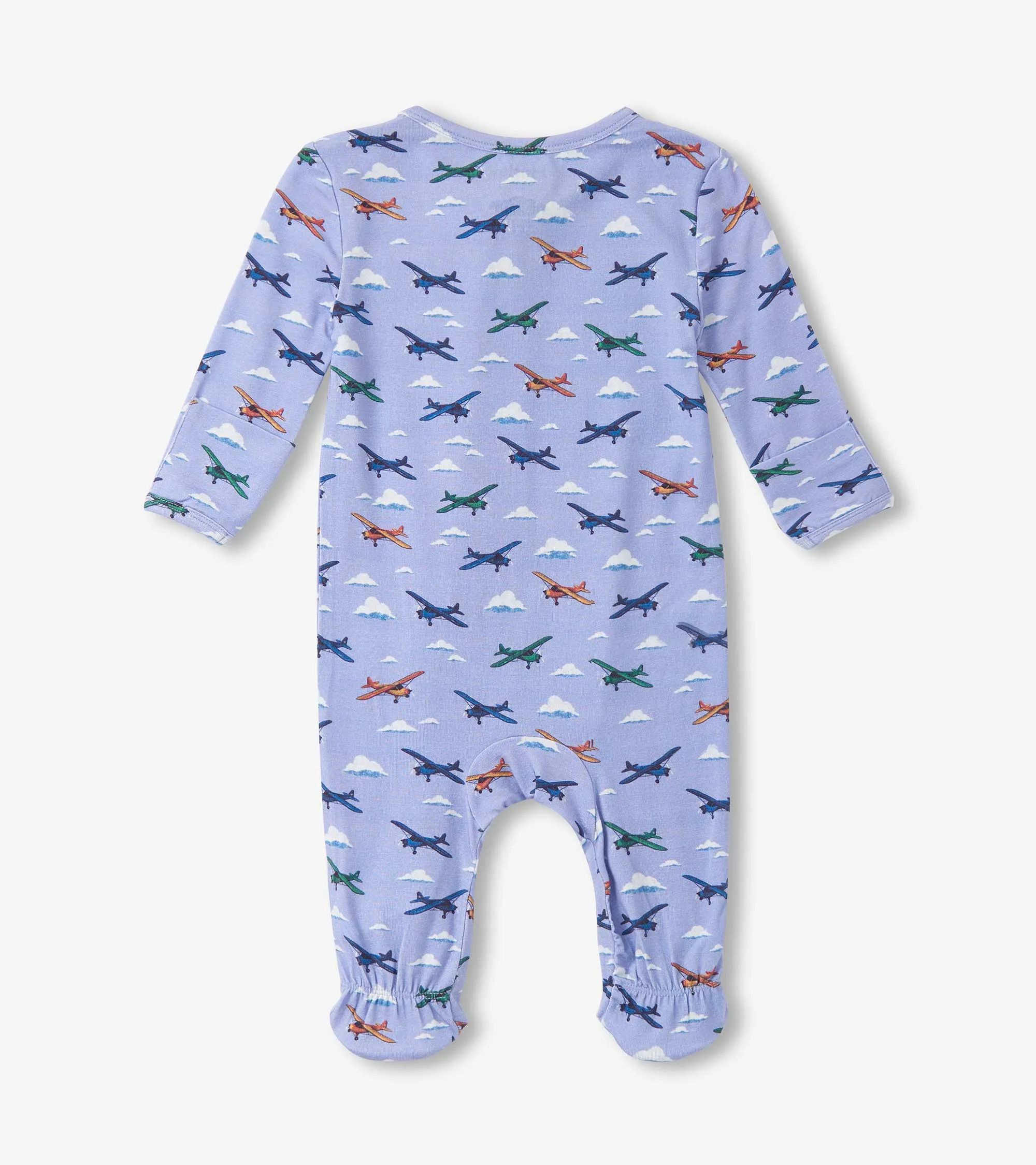Baby Boys Airplanes Footed Sleeper -Hatley