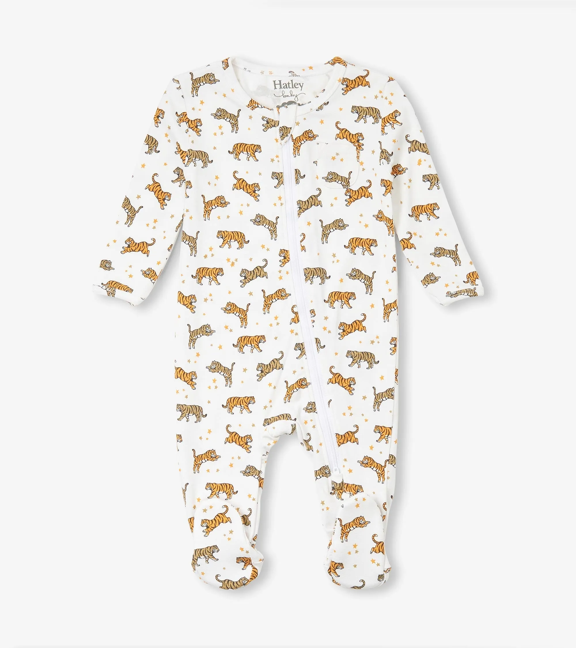 Baby Boys Celestial Tigers Bamboo Sleeper -Hatley