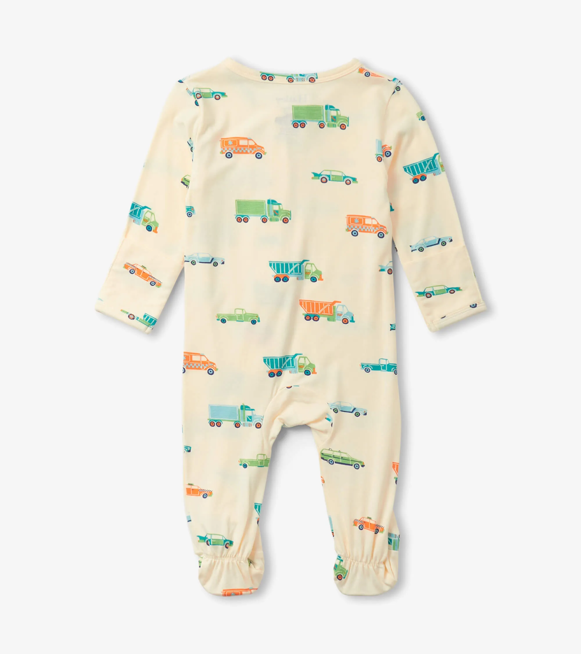 Baby Boys Dinky Cars Footed Sleeper -Hatley