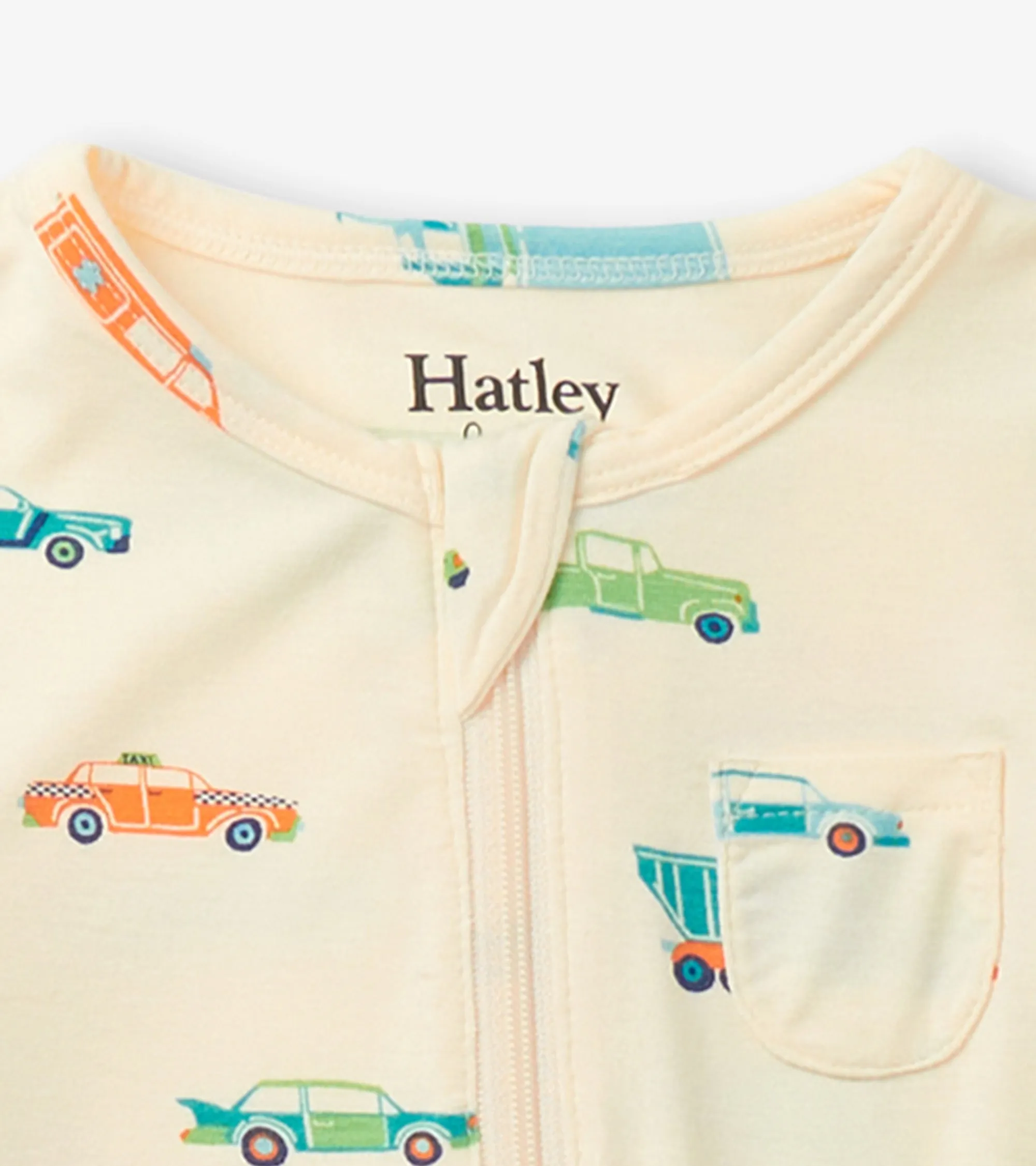 Baby Boys Dinky Cars Footed Sleeper -Hatley
