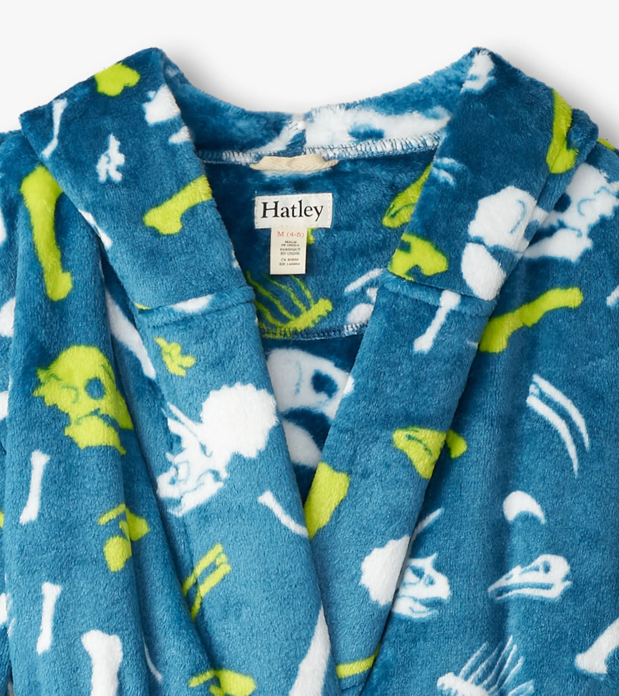 Baby Boys Dino Fossils Fleece Robe -Hatley