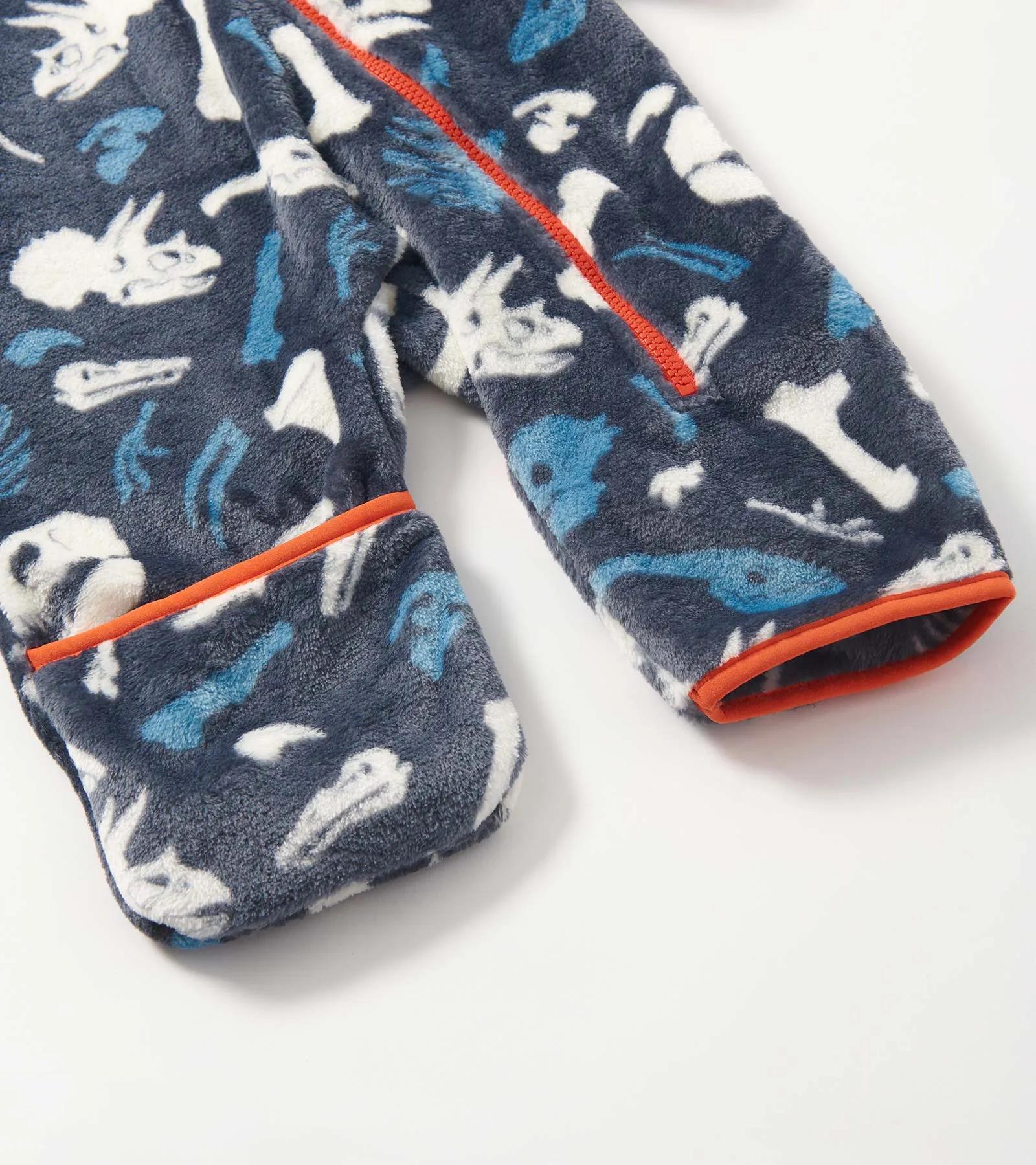 Baby Boys Dino Fossils Fleece Suit -Hatley