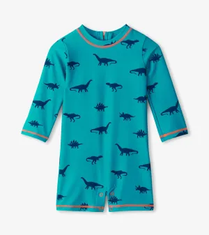 Baby Boys Dino Silhouette One-Piece Rashguard -Hatley