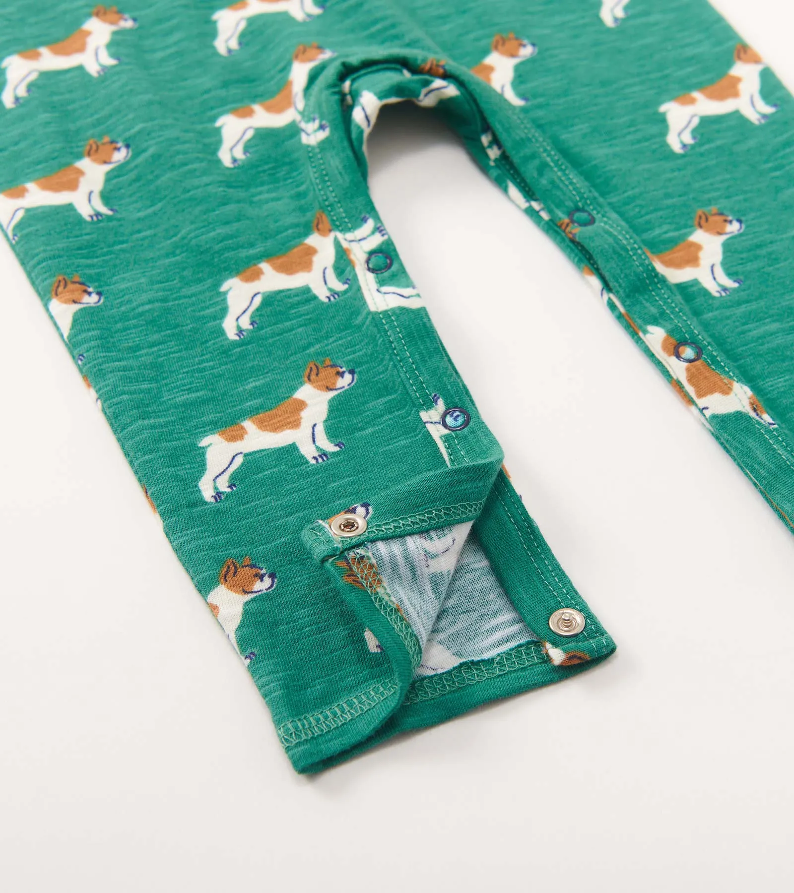 Baby Boys French Bulldogs Long Sleeve Romper -Hatley