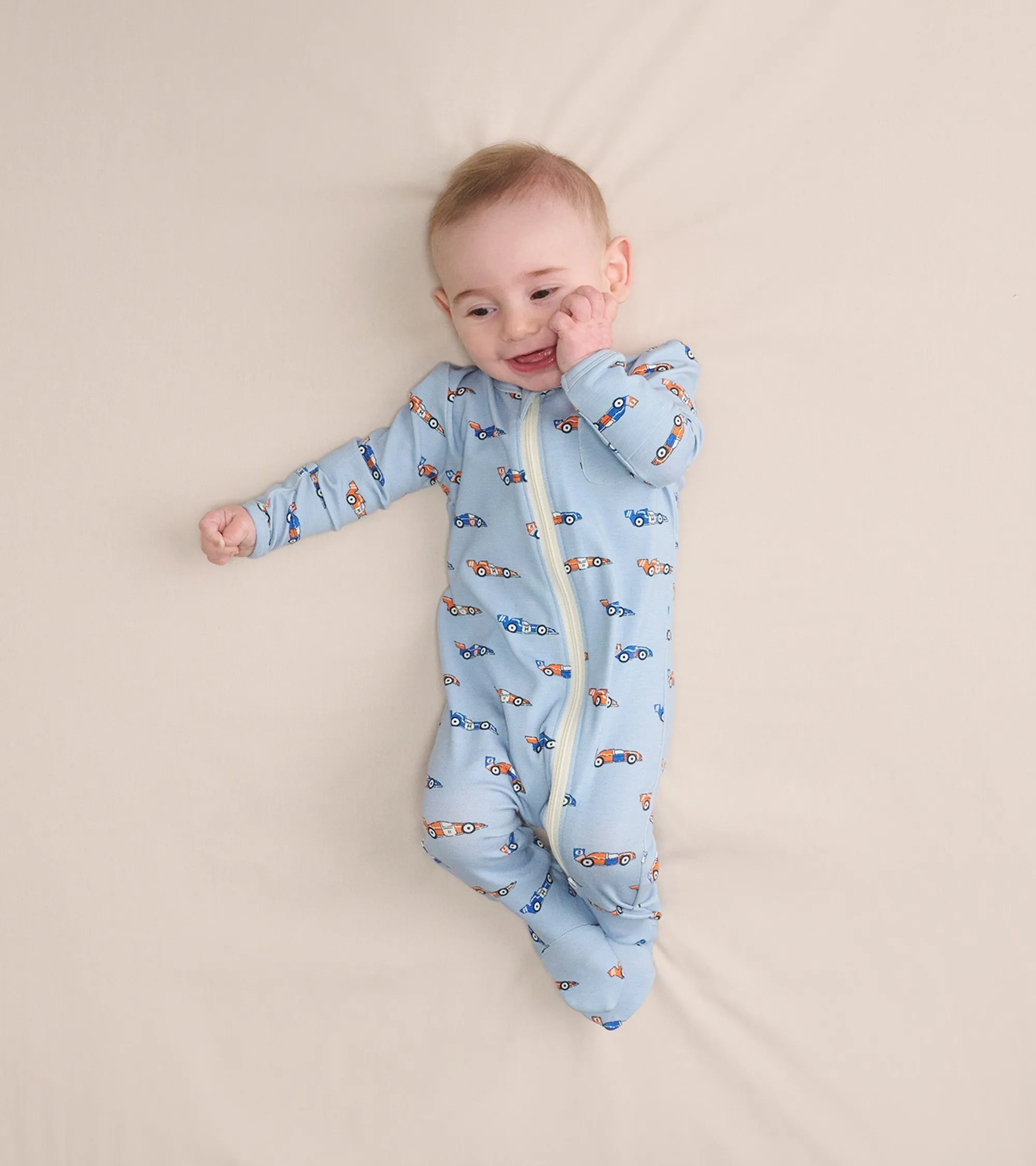 Baby Boys Grand Prix Bamboo Sleeper -Hatley