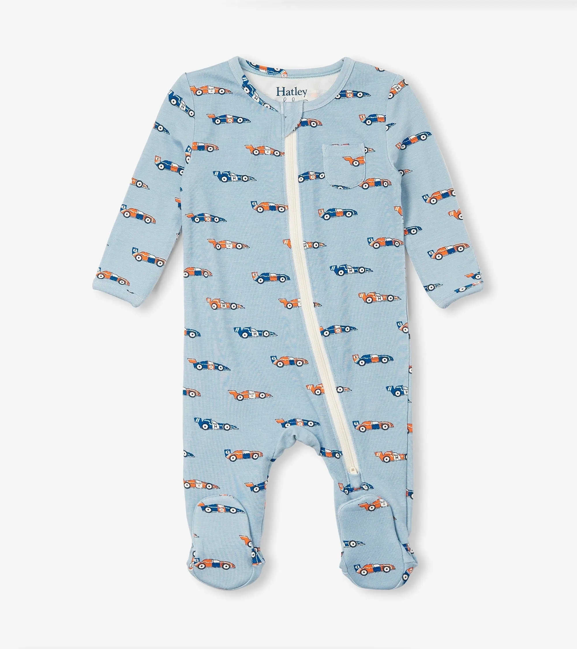 Baby Boys Grand Prix Bamboo Sleeper -Hatley