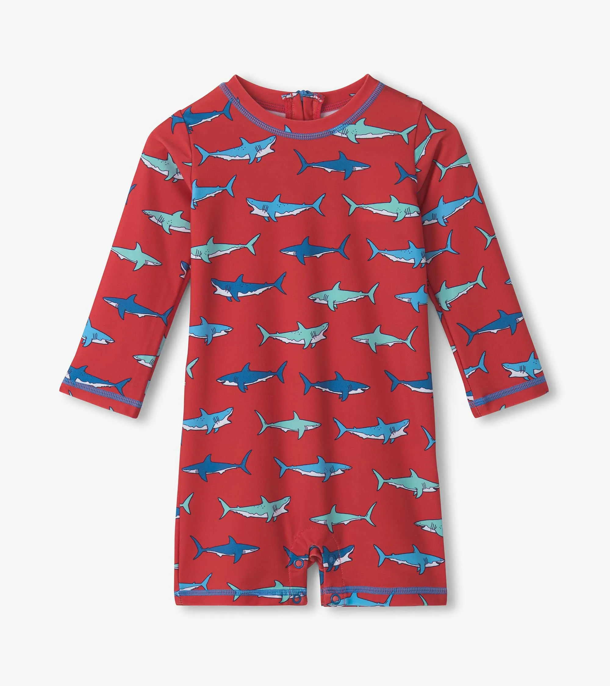Baby Boys Hungry Sharks One-Piece Rashguard -Hatley