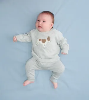 Baby Boys Little Bulldog Pullover Sweater & Pants -Hatley