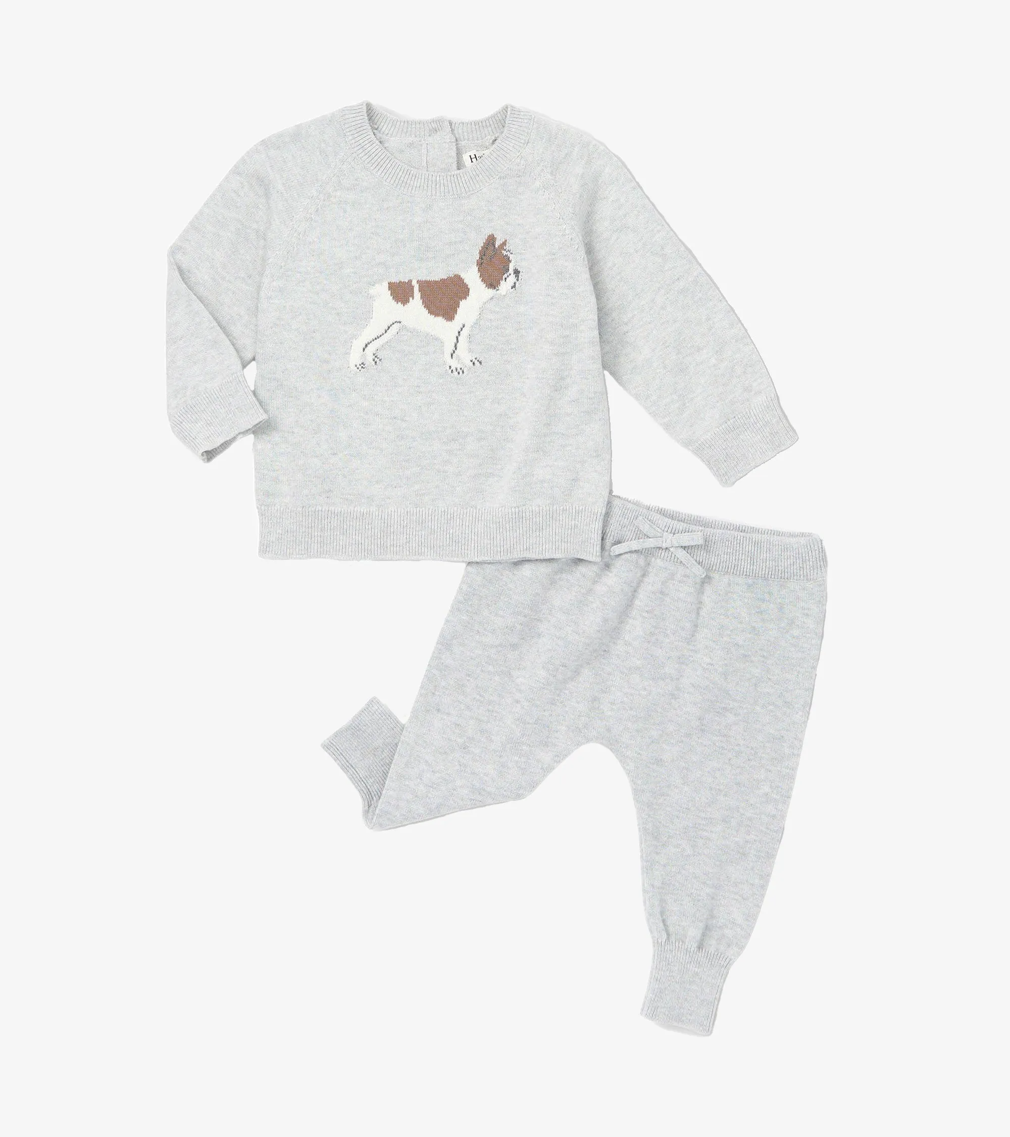 Baby Boys Little Bulldog Pullover Sweater & Pants -Hatley
