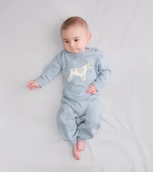 Baby Boys Little Bulldog Sweater Romper -Hatley