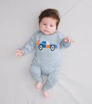 Baby Boys Little Racecar Pullover Sweater & Pants -Hatley