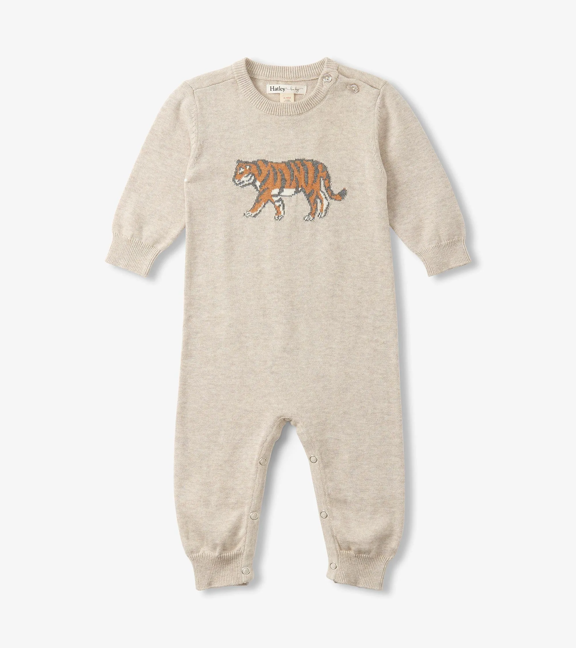 Baby Boys Little Tiger Sweater Romper -Hatley
