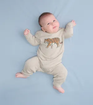 Baby Boys Little Tiger Sweater Romper -Hatley