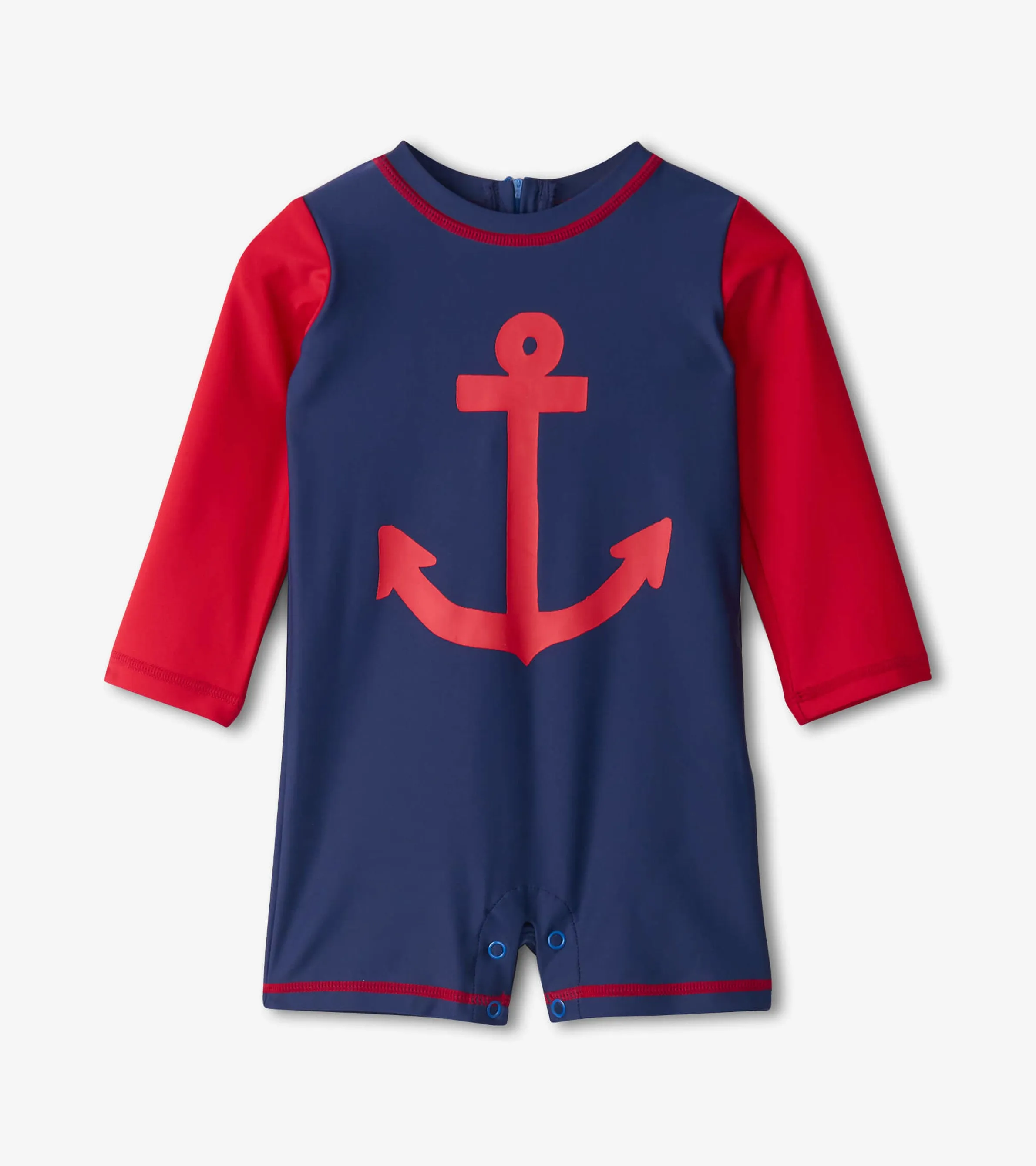 Baby Boys Nautical Anchor One-Piece Rashguard -Hatley
