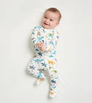 Baby Boys Prehistoric Dino Footed Sleeper -Hatley