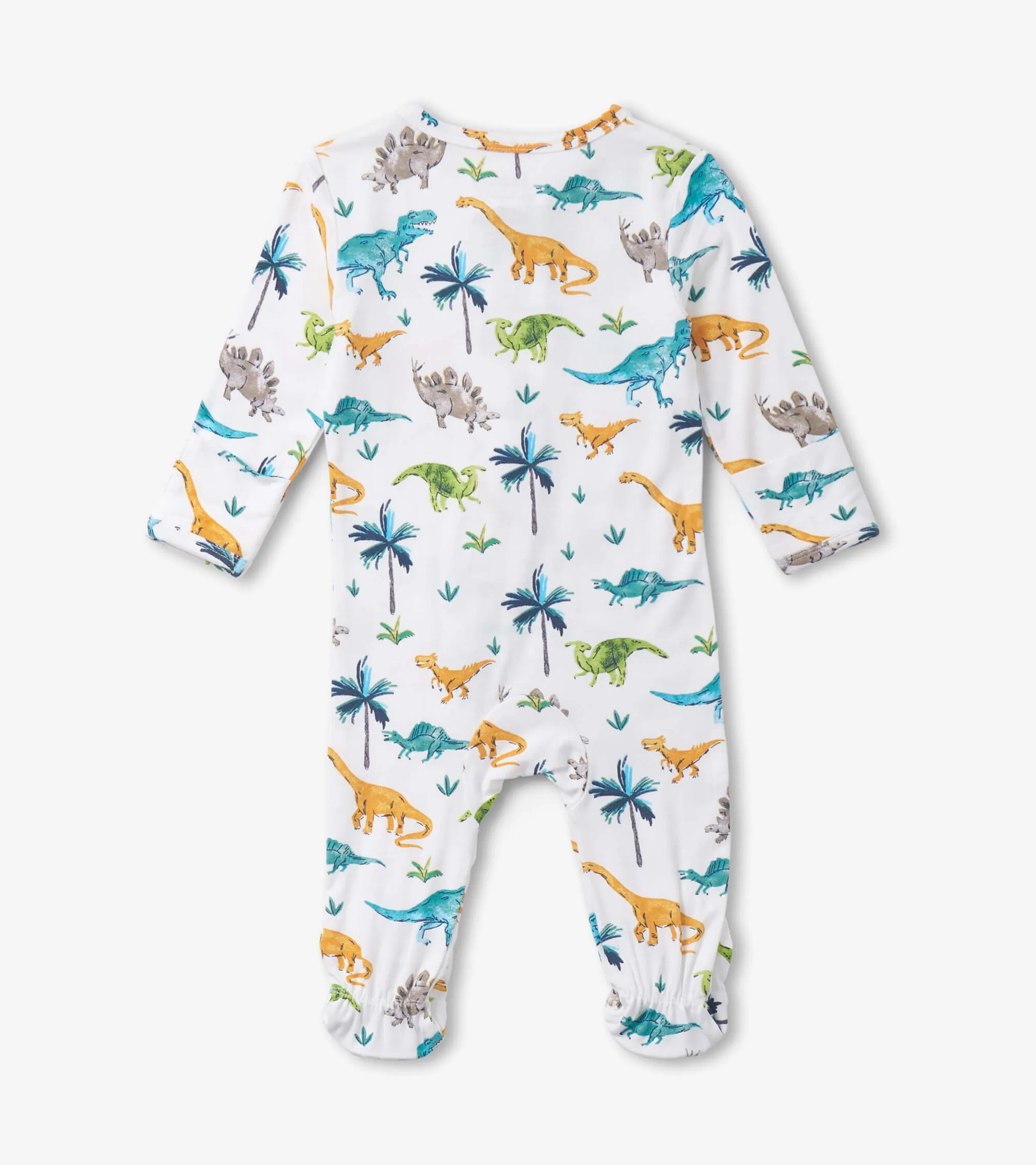 Baby Boys Prehistoric Dino Footed Sleeper -Hatley