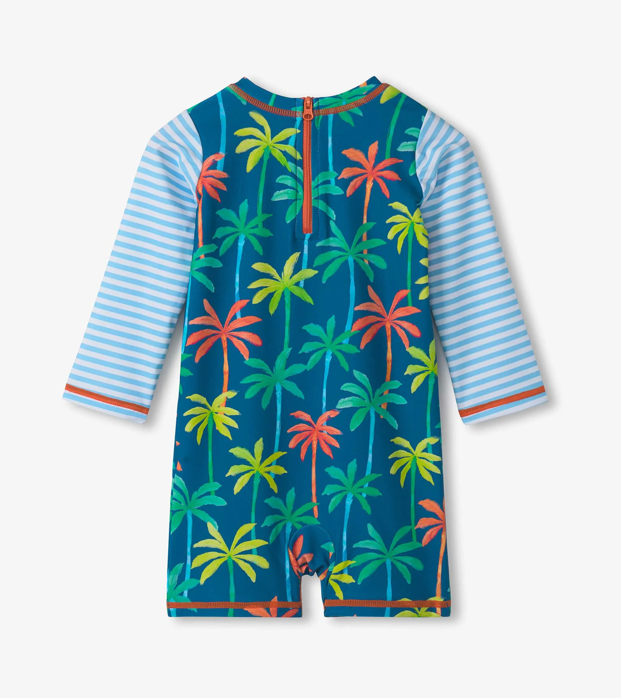 Baby Boys Printed Palms One-Piece Rashguard -Hatley