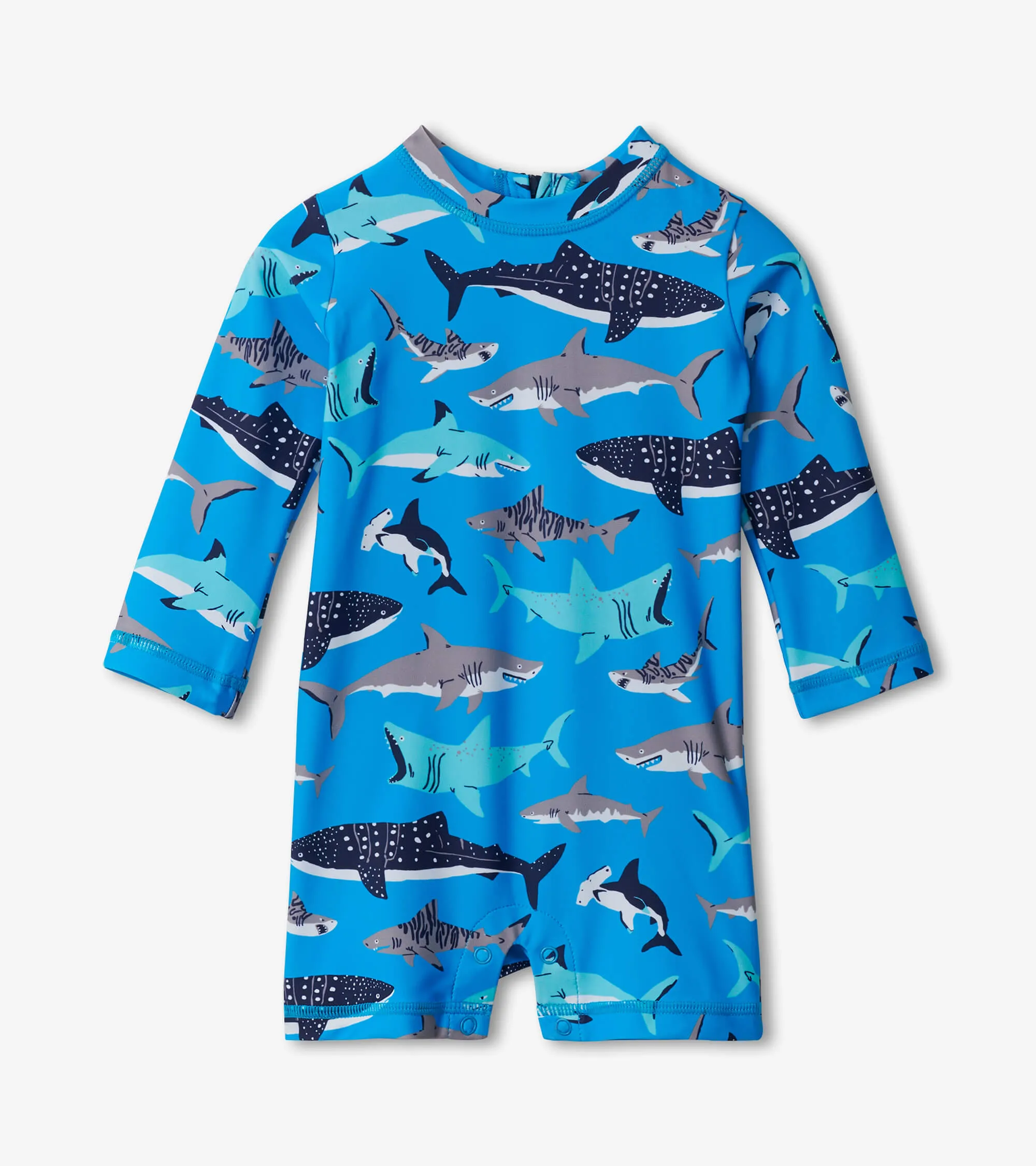 Baby Boys Shark School One-Piece Rashguard -Hatley