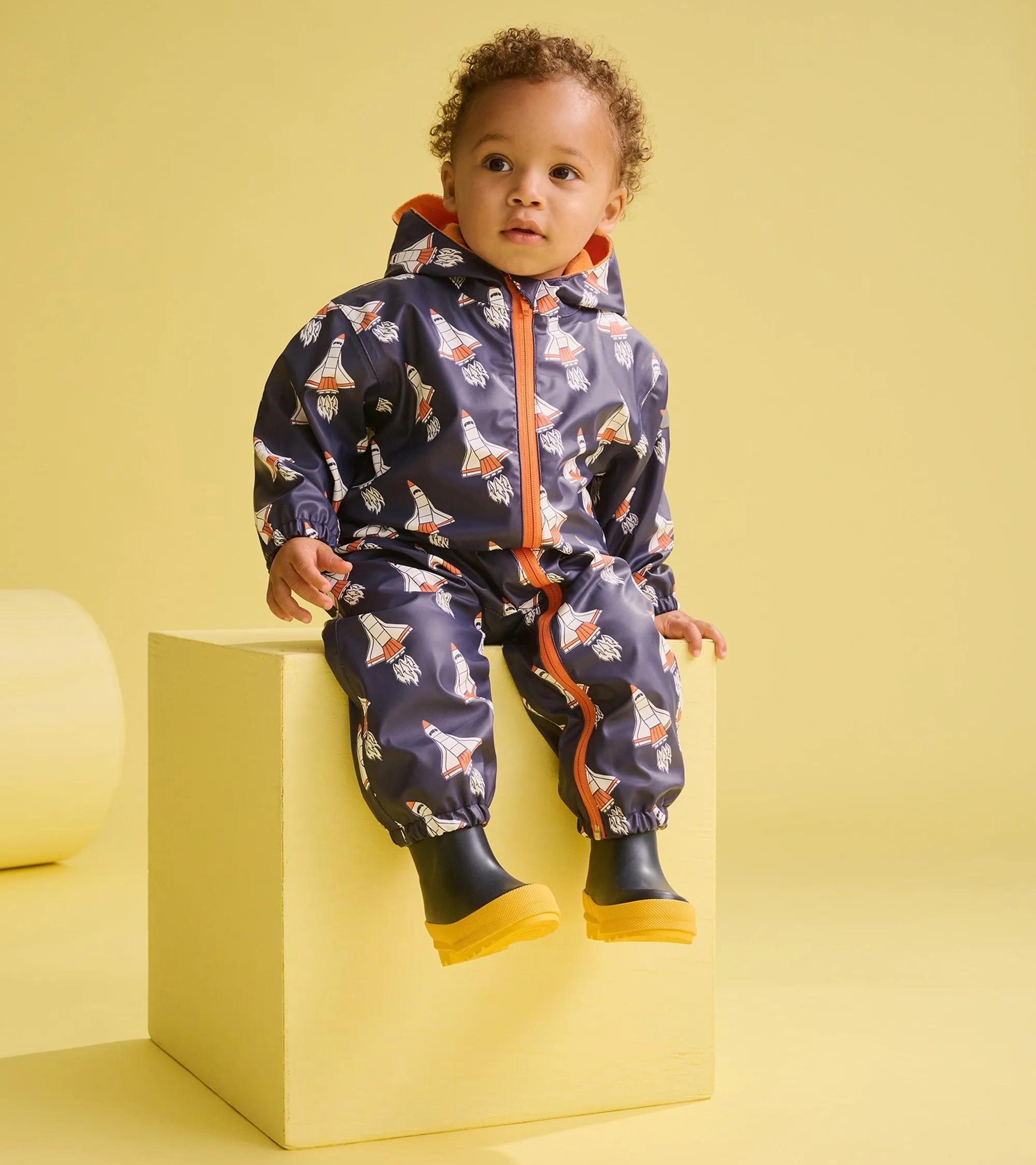 Baby Boys Space Shuttles Rain Suit -Hatley