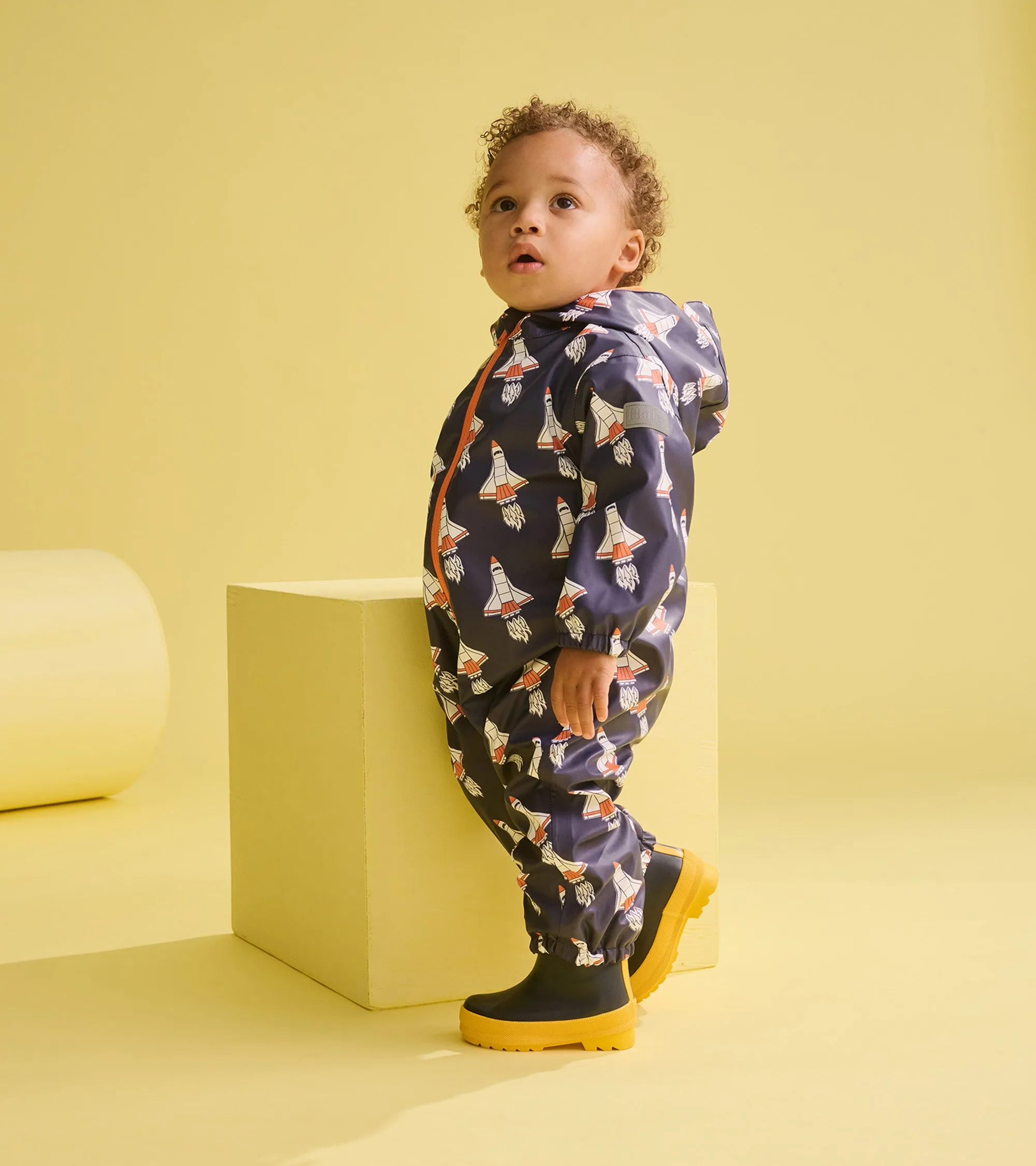 Baby Boys Space Shuttles Rain Suit -Hatley