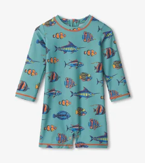 Baby Boys Tropical Fish One-Piece Rashguard -Hatley