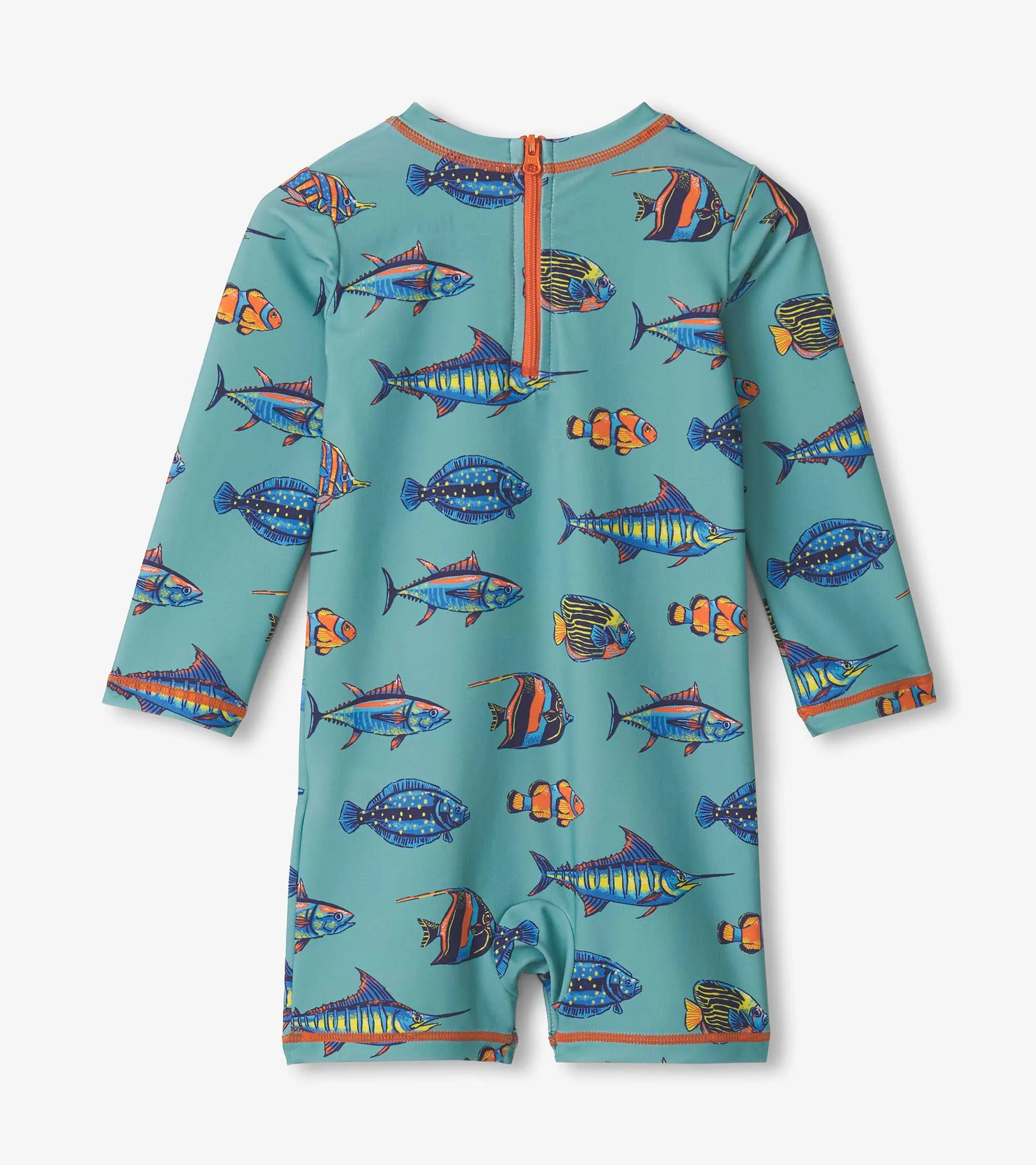 Baby Boys Tropical Fish One-Piece Rashguard -Hatley