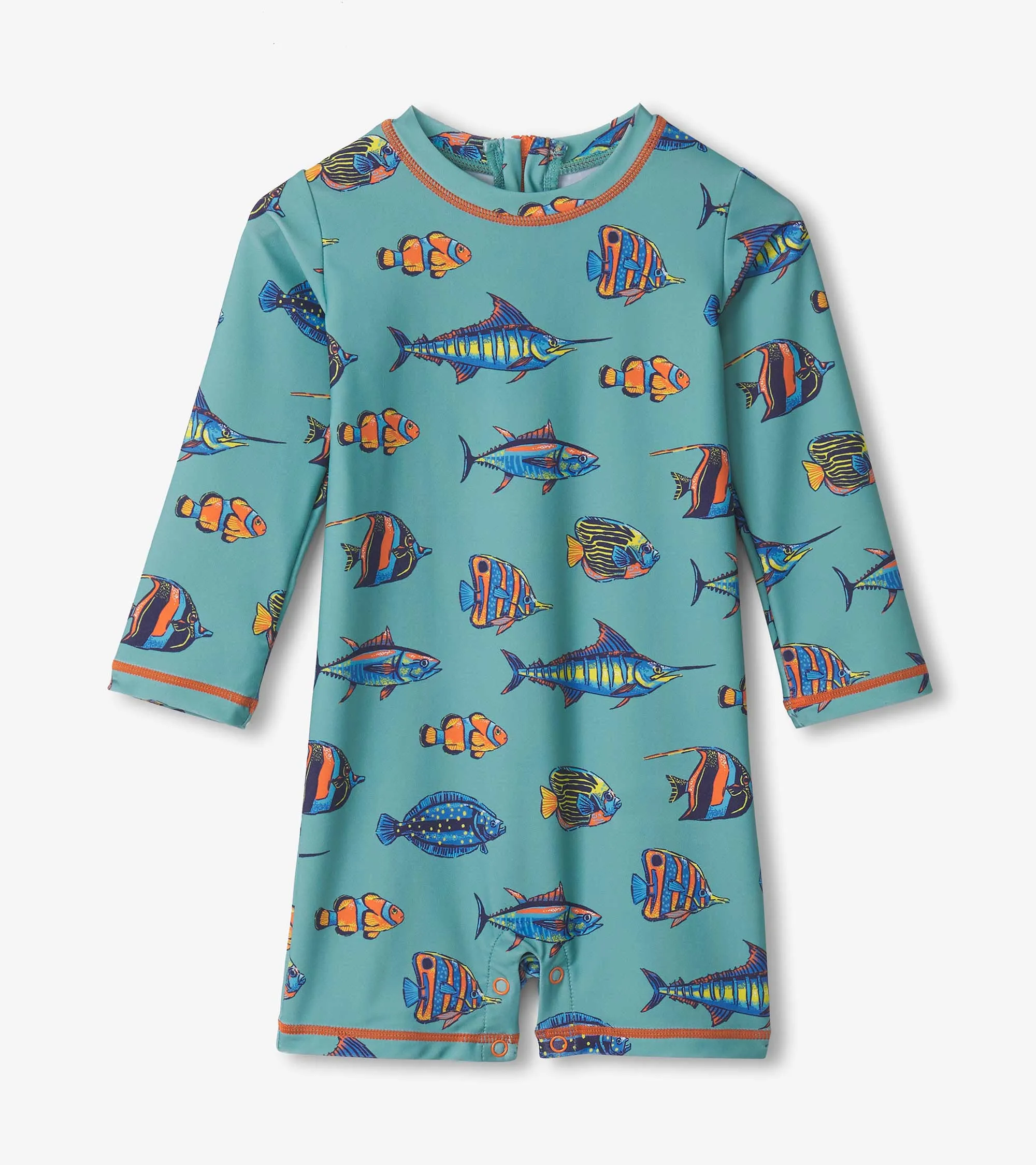 Baby Boys Tropical Fish One-Piece Rashguard -Hatley