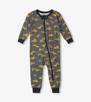 Baby Boys Under Construction Sleeper -Hatley