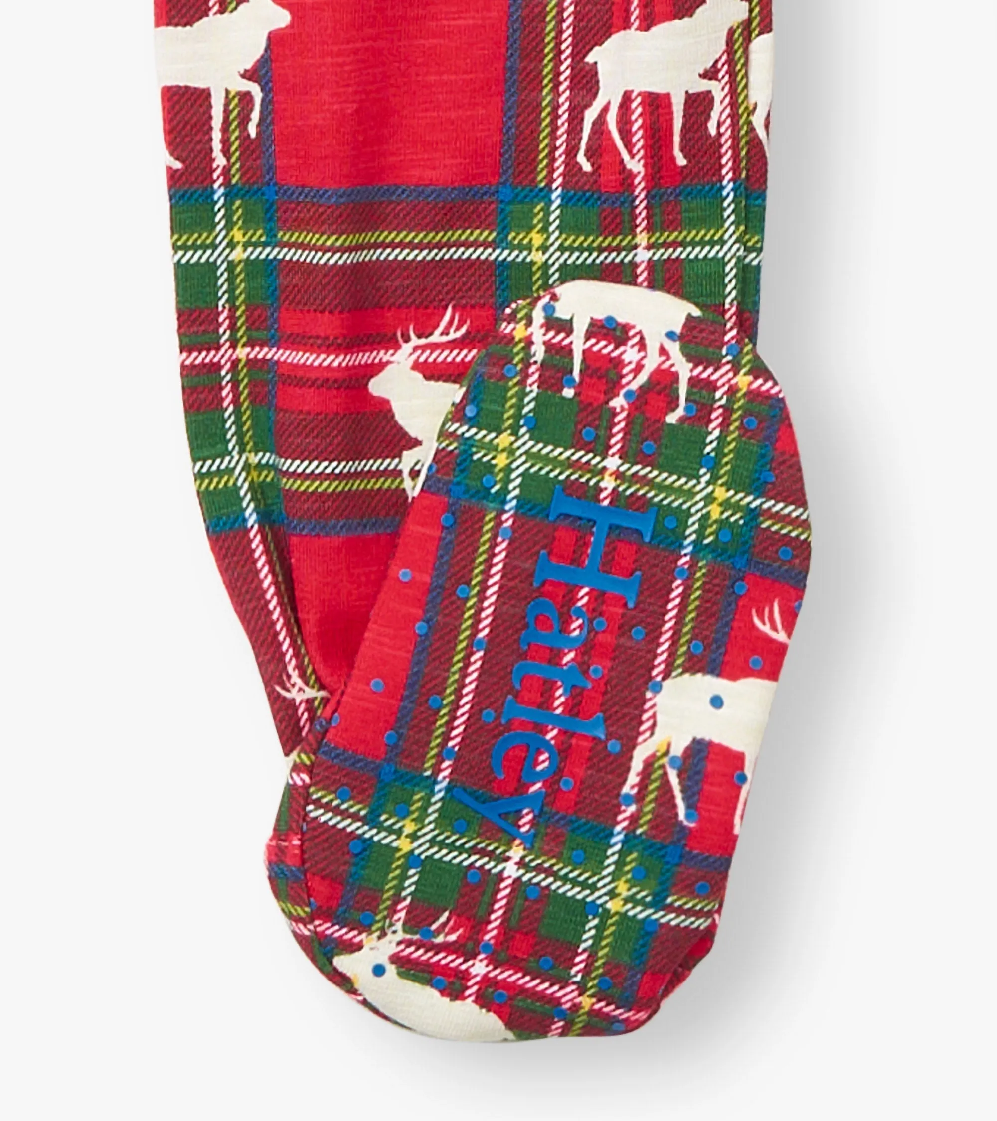 Baby Elk Plaid Cotton Footed Sleeper -Hatley