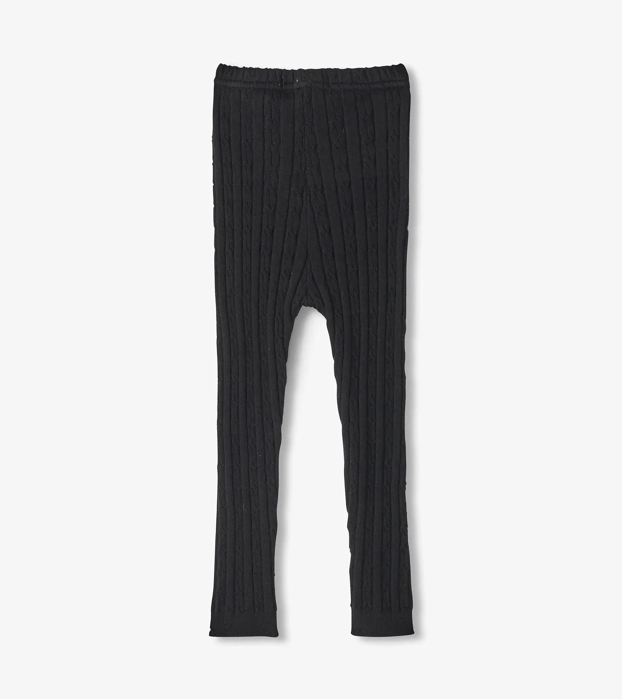 Baby Girls Black Cable Knit Leggings -Hatley