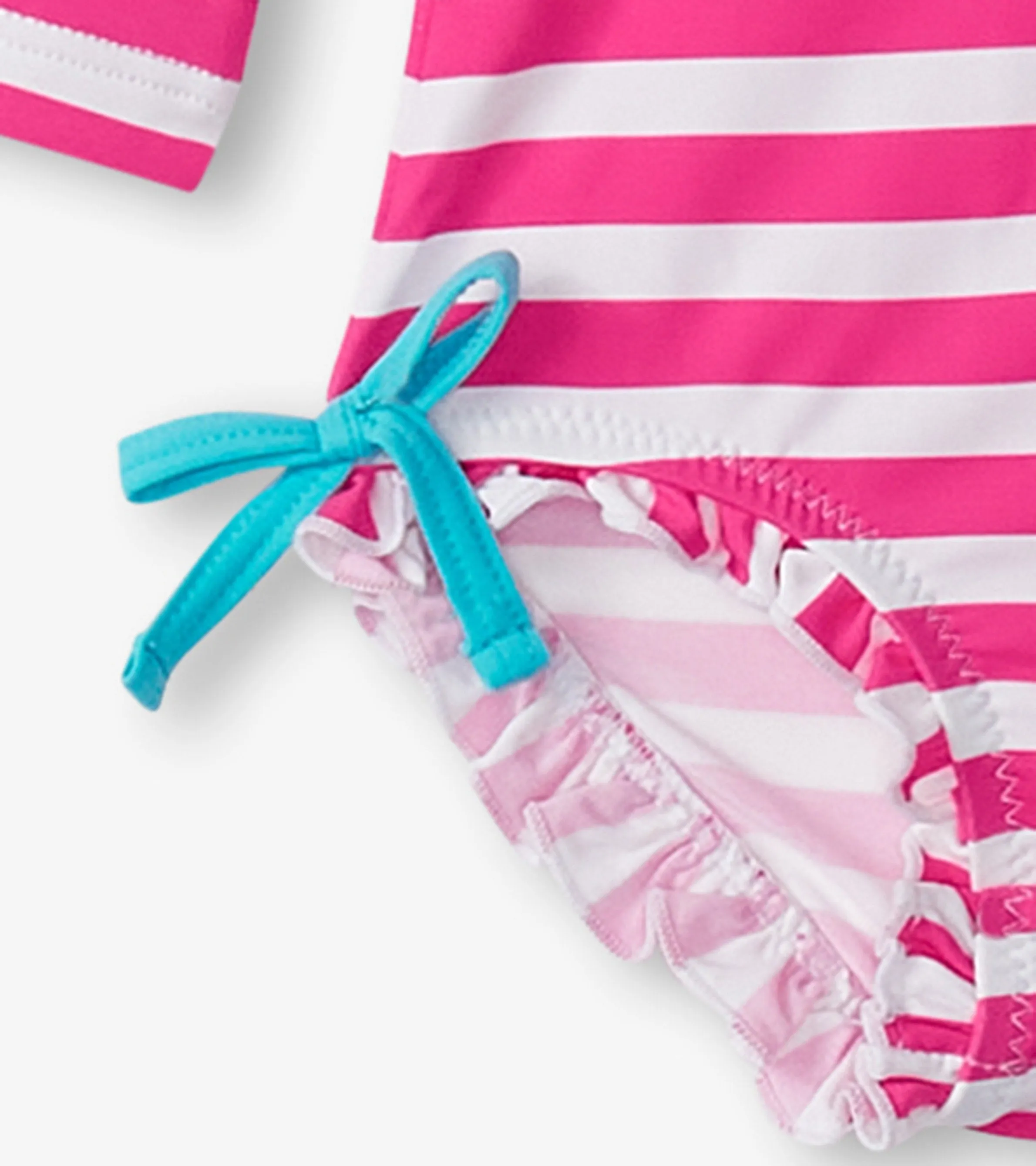 Baby Girls Candy Stripes Rashguard Swimsuit -Hatley