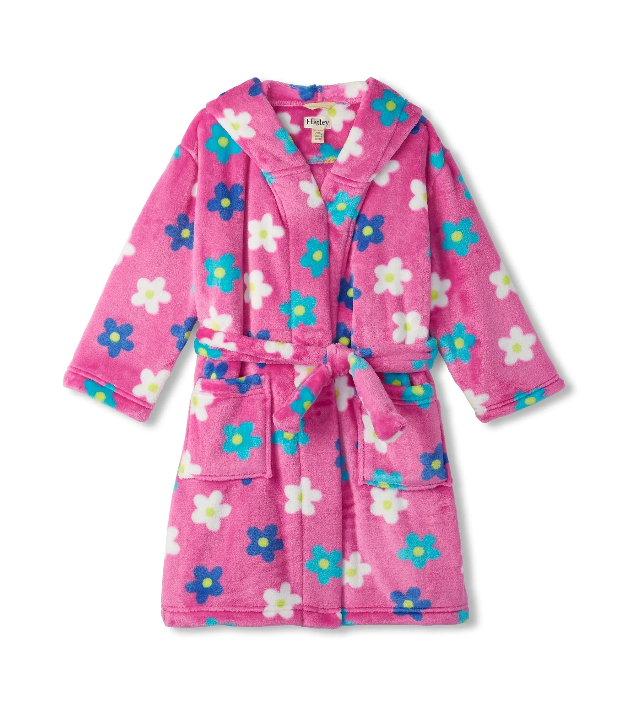 Baby Girls Daisies Fleece Robe -Hatley