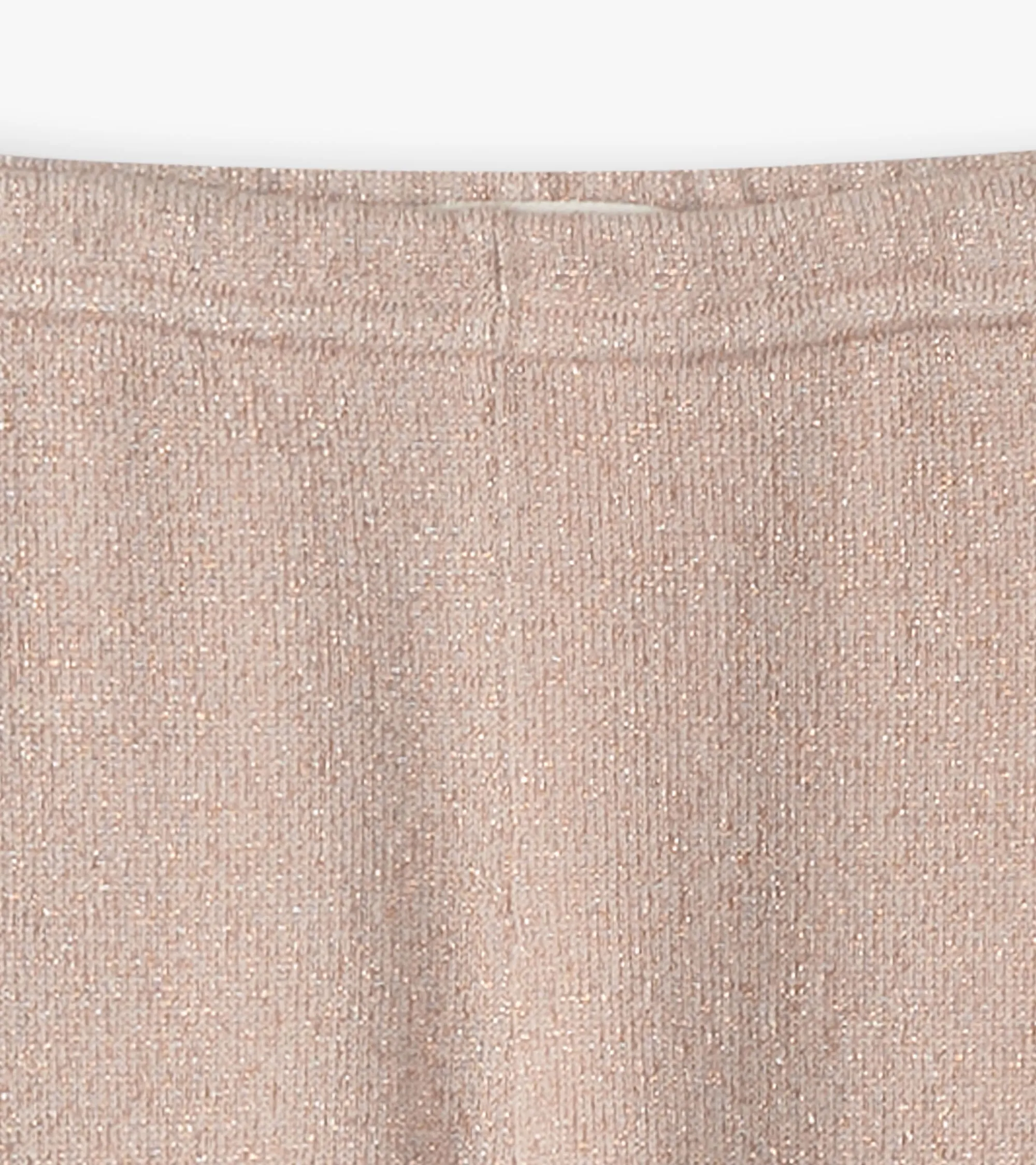 Baby Girls Gold Glitter Cable Knit Leggings -Hatley