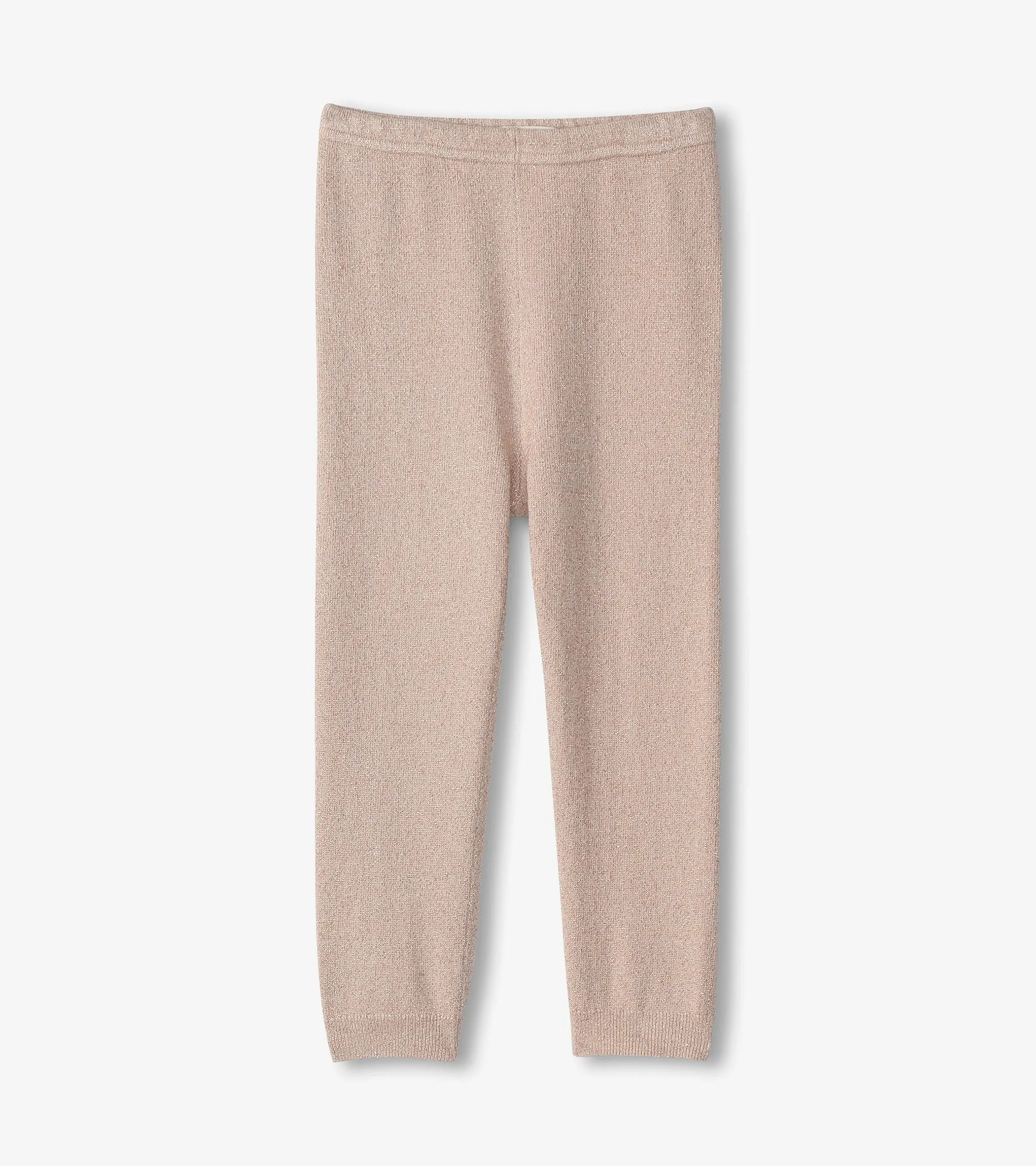 Baby Girls Gold Glitter Cable Knit Leggings -Hatley