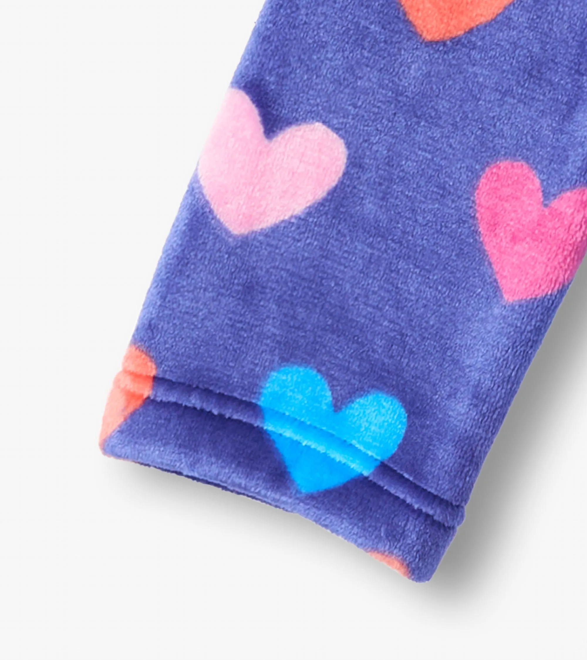 Baby Girls Hearts Fleece Robe -Hatley