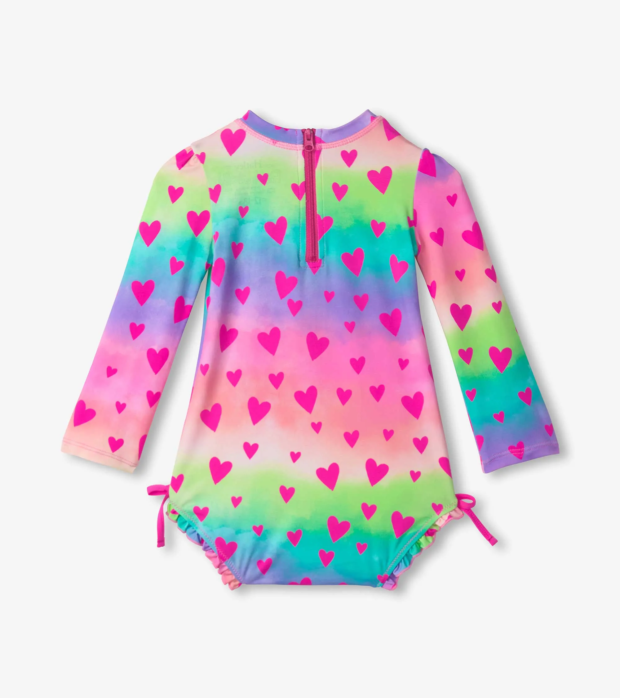 Baby Girls Kaleidoscope Hearts Rashguard Swimsuit -Hatley