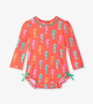 Baby Girls Painted Sea Rashguard Swimsuit -Hatley