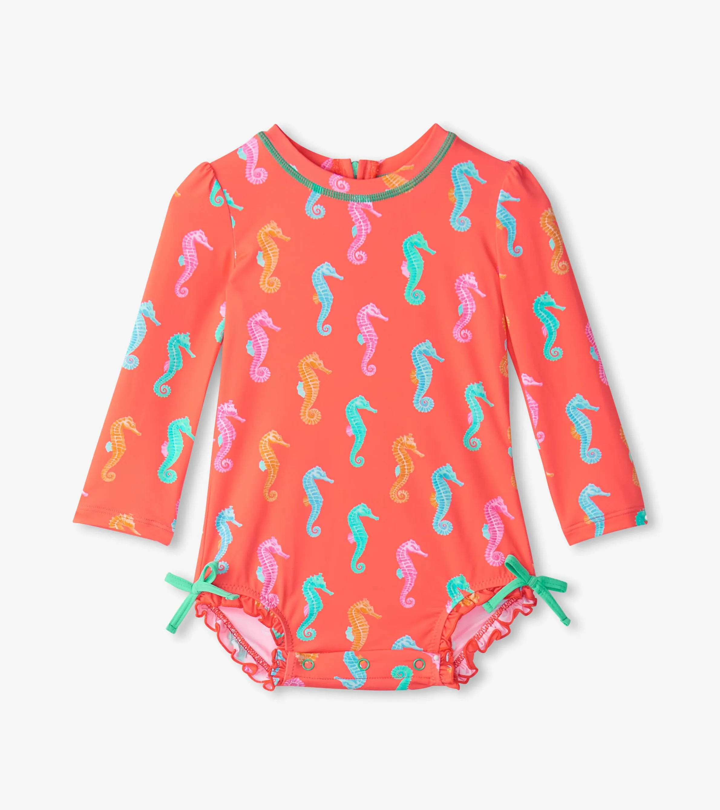 Baby Girls Painted Sea Rashguard Swimsuit -Hatley