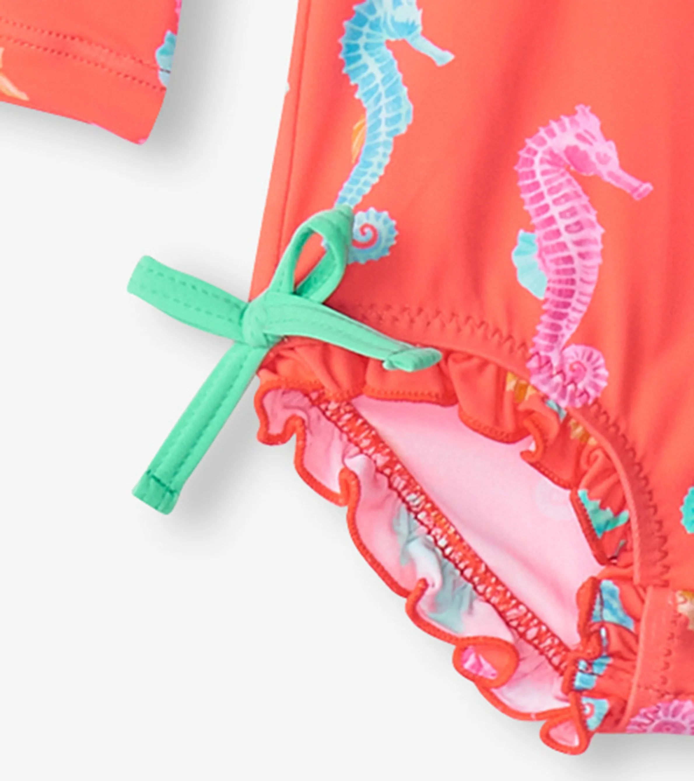 Baby Girls Painted Sea Rashguard Swimsuit -Hatley