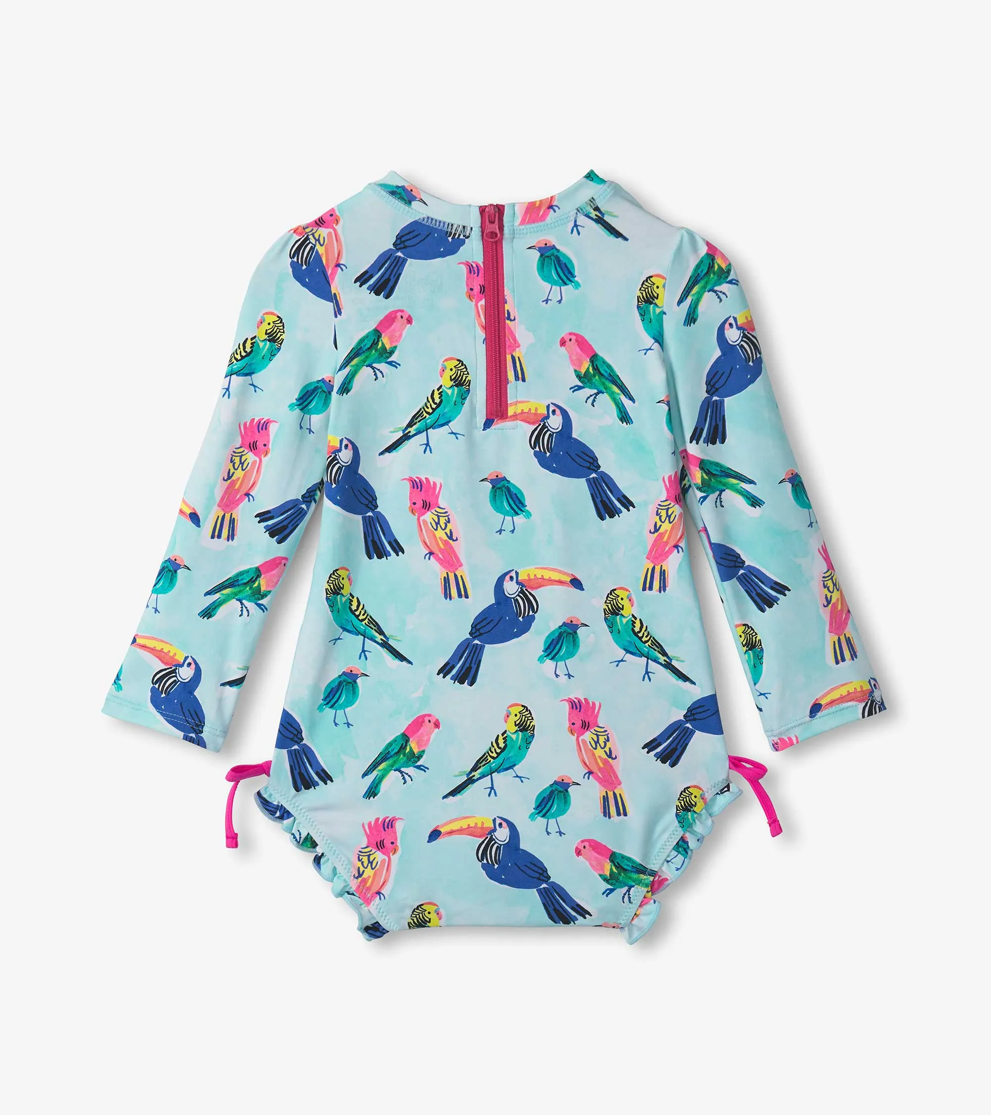 Baby Girls Tropical Birds Rashguard Swimsuit -Hatley