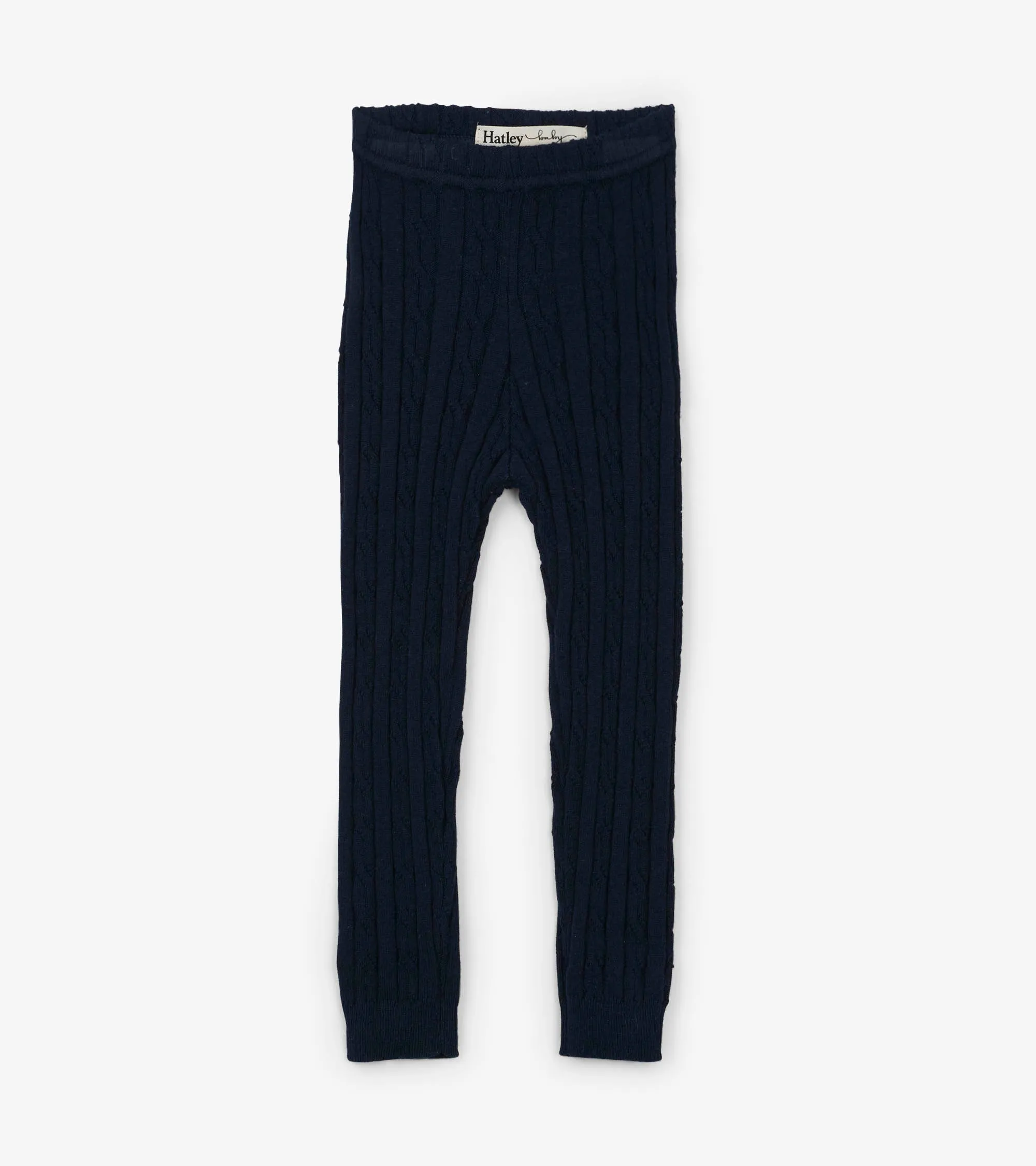 Baby Navy Cable Knit Leggings -Hatley
