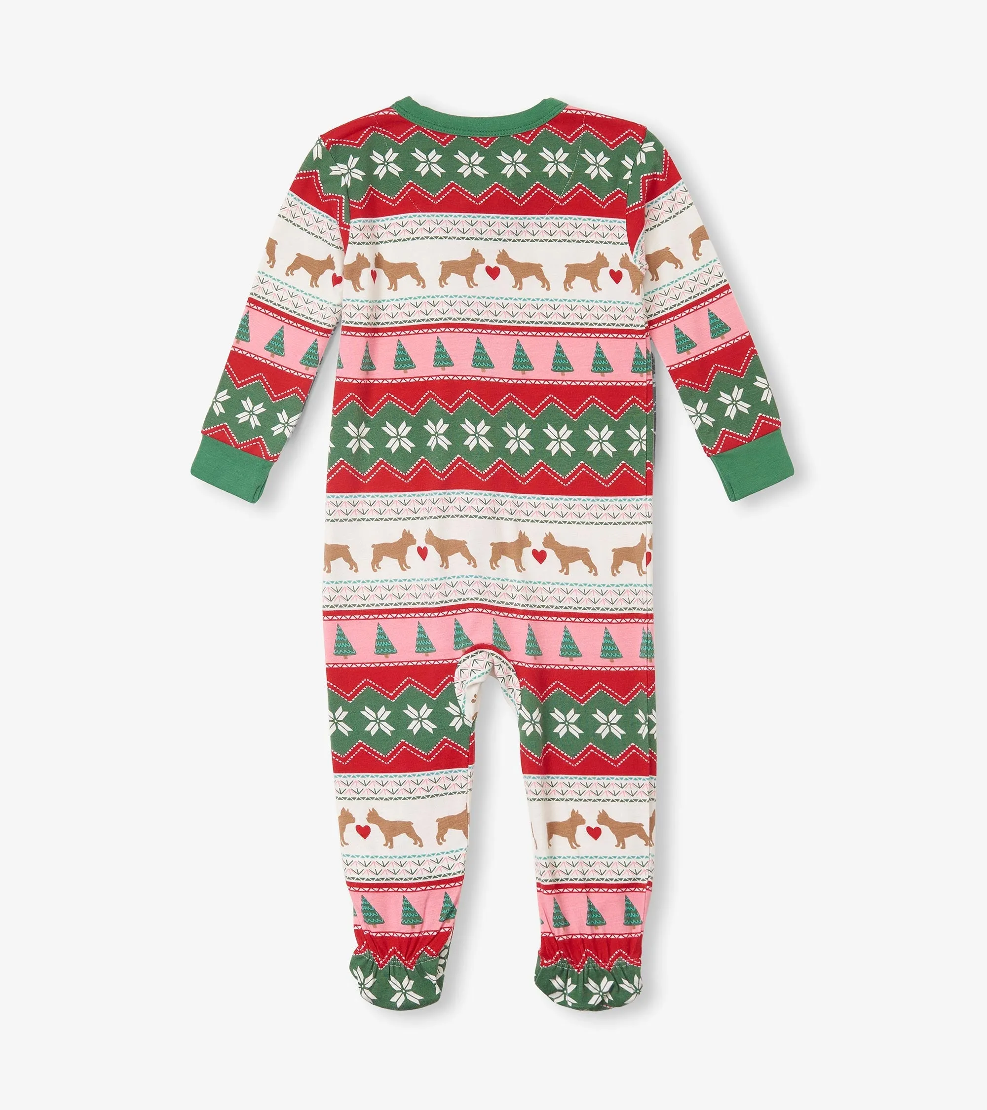 Baby Puppy Hearts Bamboo Footed Sleeper -Hatley