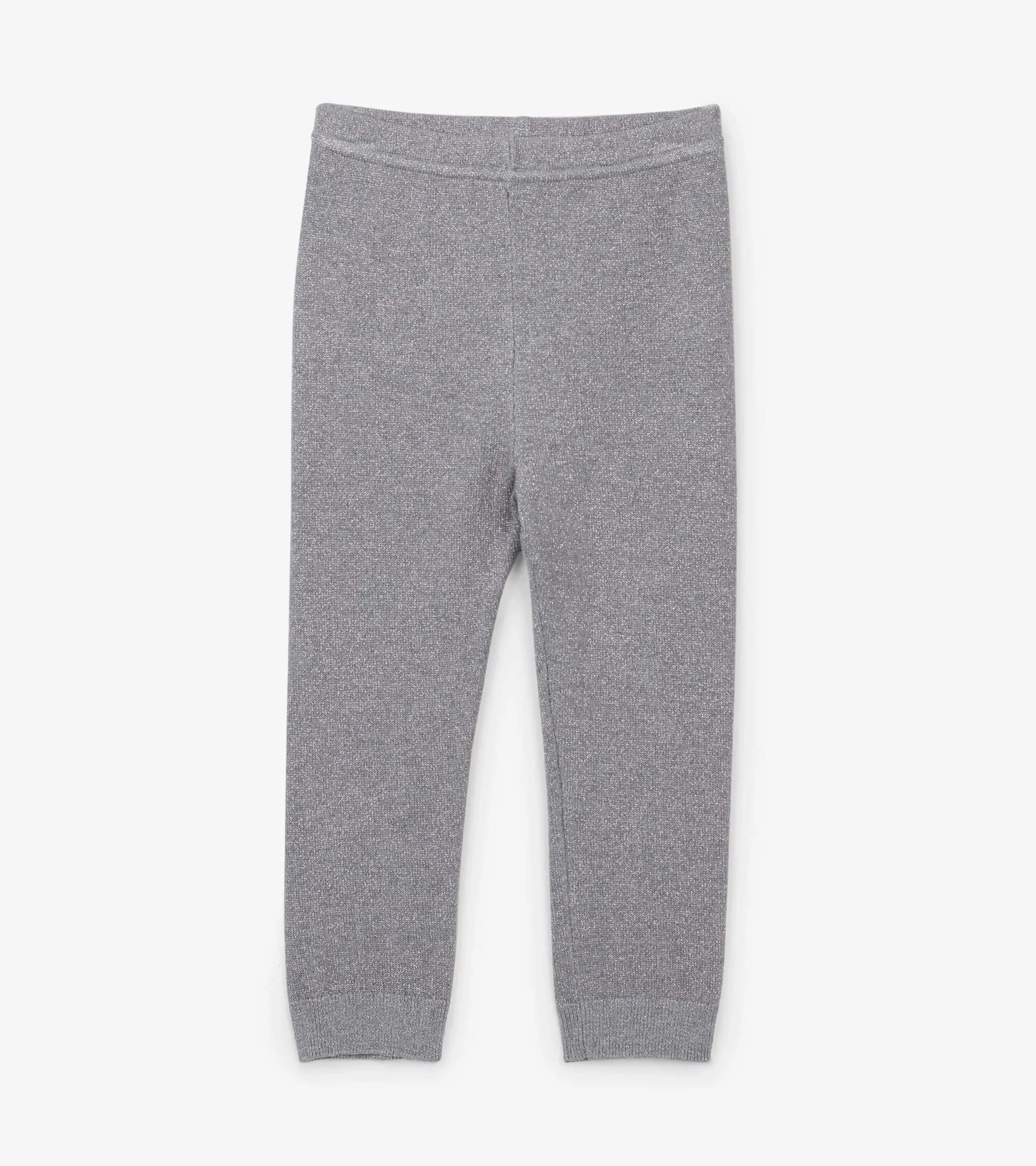 Baby Silver Glitter Cable Knit Leggings -Hatley