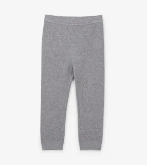 Baby Silver Glitter Cable Knit Leggings -Hatley