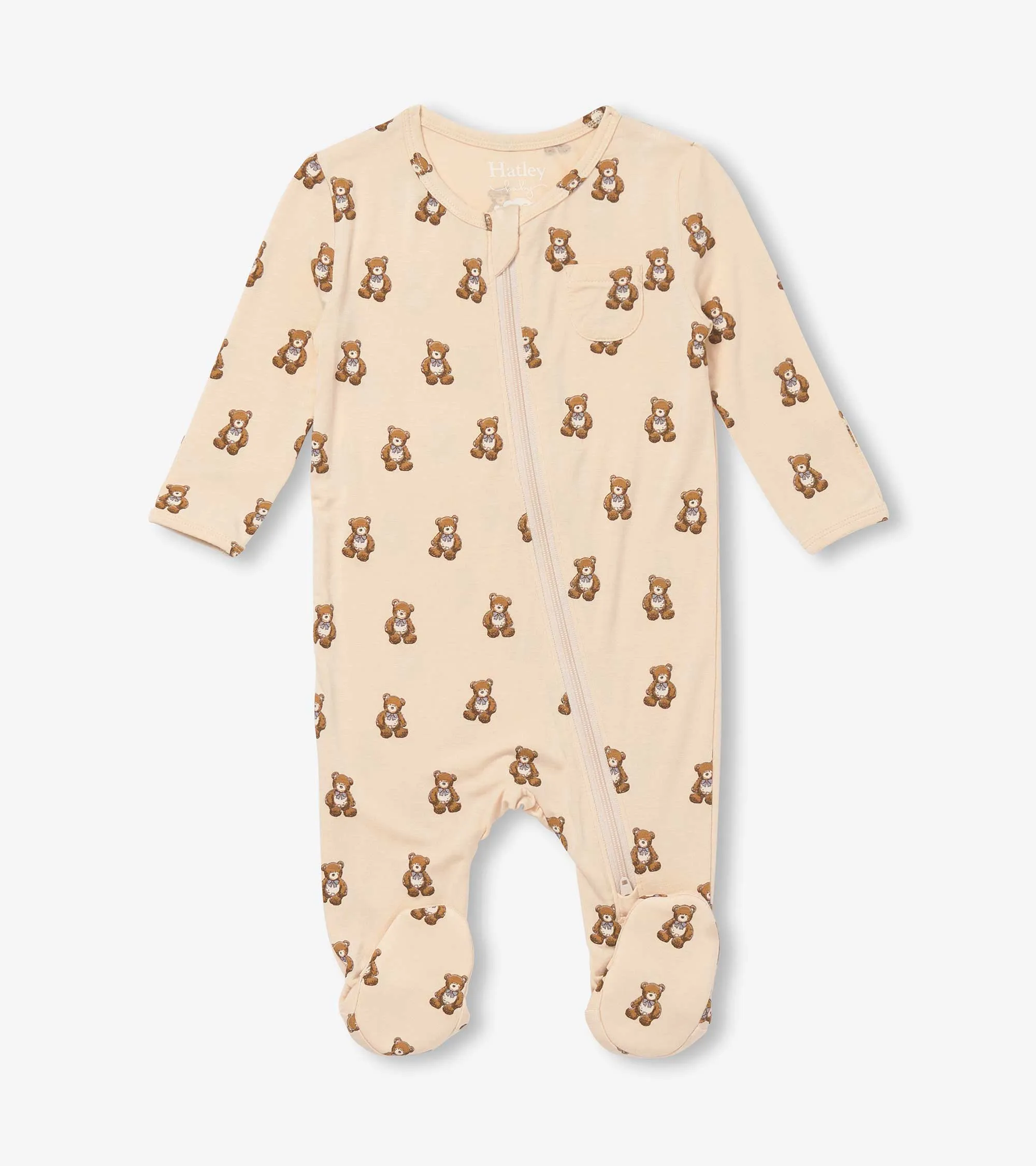 Baby Teddy Bears Footed Sleeper -Hatley