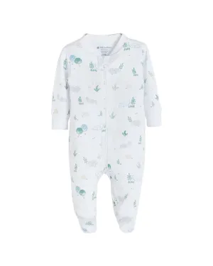 Babycottons Simone Double Zip Footie Pajama